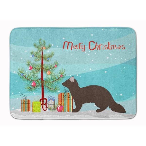 Carolines Treasures Sable Marten Christmas Machine Washable Memory Foam Mat BB9236RUG - main